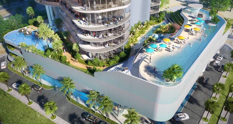 Damac Casa shared pool