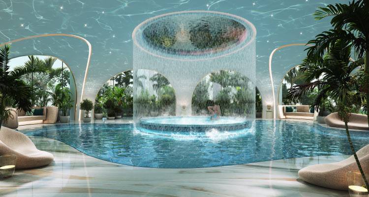 Damac Casa rain room