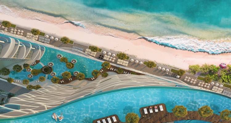 Damac Bay private beach