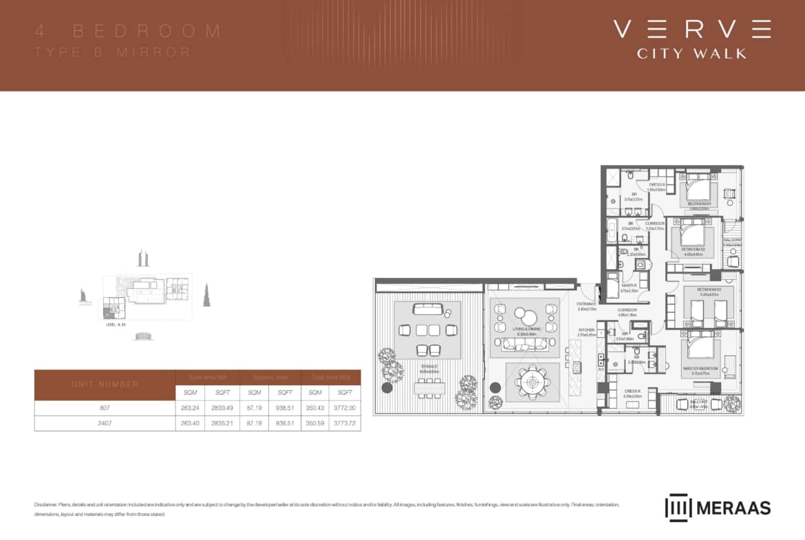 Verve 4BR Floorplan