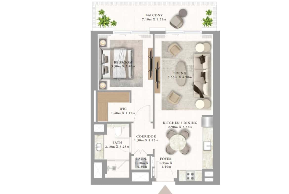1BR-Layout