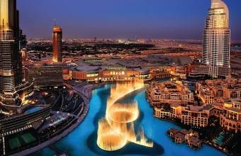 Dubai-Fountain-in-Downtown Dubai Fountain in Downtown